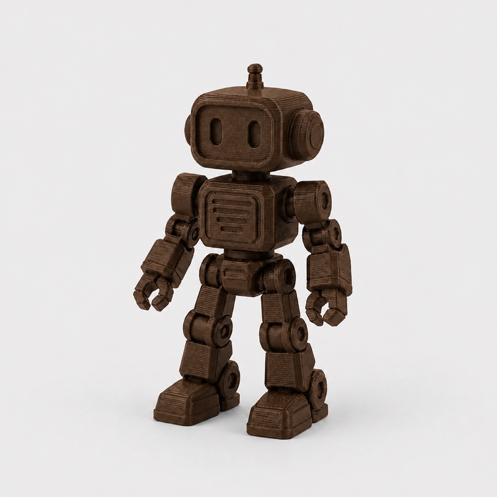SUNLU Coffee Brown PLA+ Filament — 1.75 mm, 1 kg